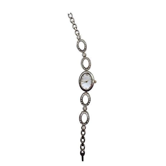 Christian Benet Watch Womens Gold Toned Bracelet Band Analog Rhinestones Crystal main image 8
